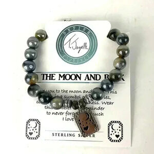 T Jazelle Bracelet To The Moon & Back Sterling Silver TJ 925 With Box